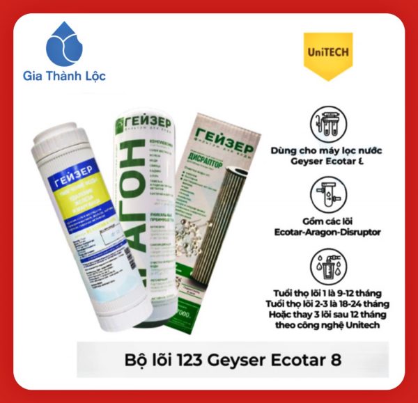 ảnh bộ 3 lõi lọc ecotar 8